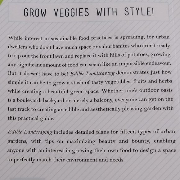 urban food gardening book NWT - Picture 3 of 4